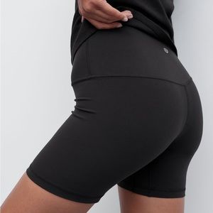 Lululemon Align High Rise Short 6 Inch Bike Shorts in Black